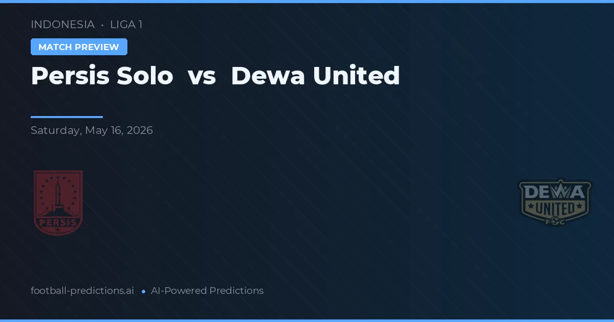 Persis Solo vs Dewa United — předpověď a náhled zápasu