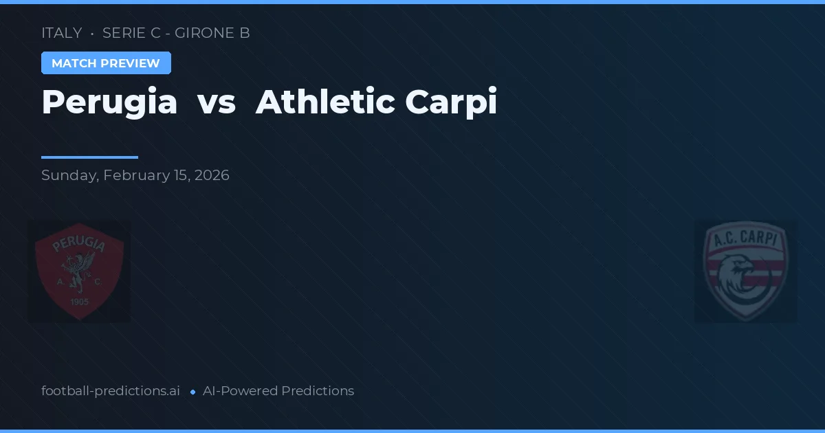 Perugia vs Athletic Carpi — předpověď a náhled zápasu