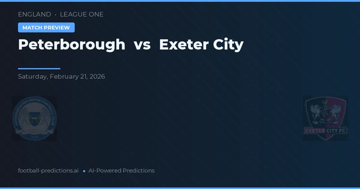 Peterborough vs Exeter City — předpověď a náhled zápasu