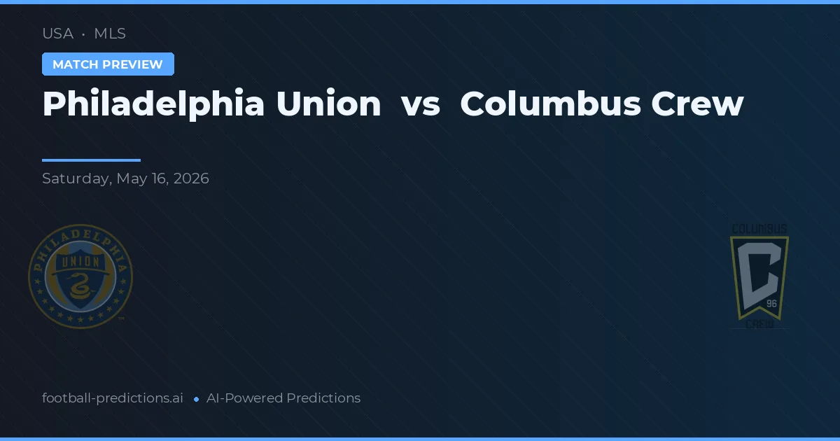 Philadelphia Union vs Columbus Crew — předpověď a náhled zápasu
