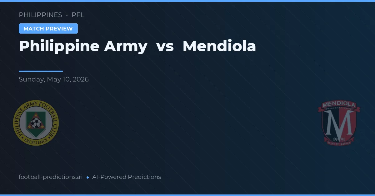 Filipínská armáda vs Mendiola — předpověď a náhled zápasu