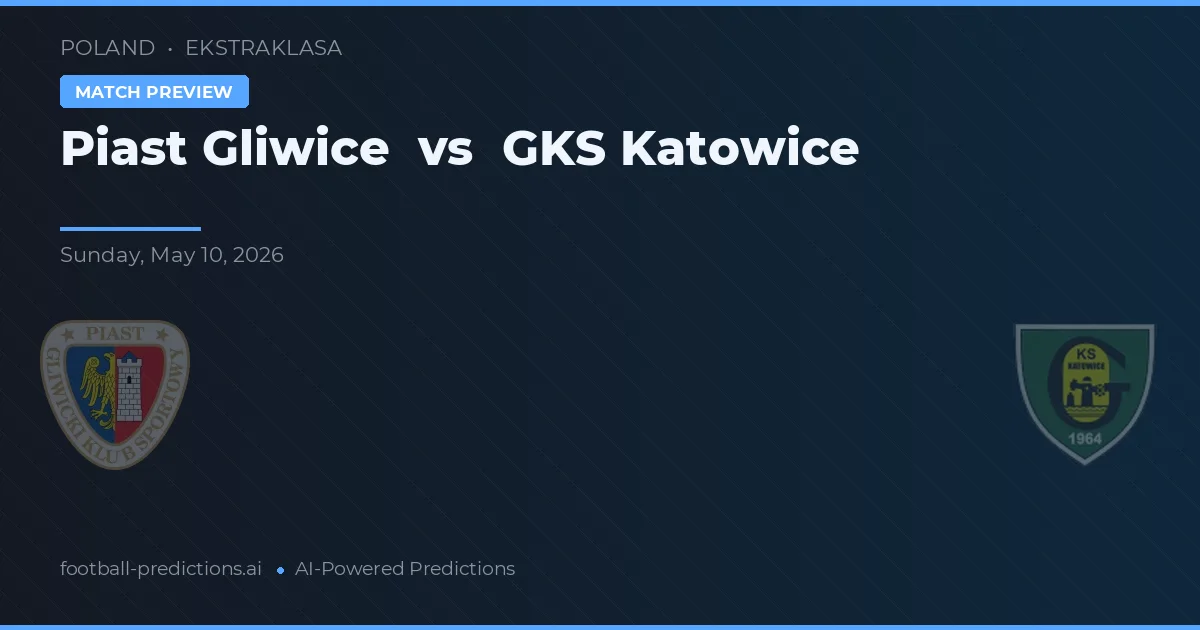 Piast Gliwice vs GKS Katowice — předpověď a náhled zápasu