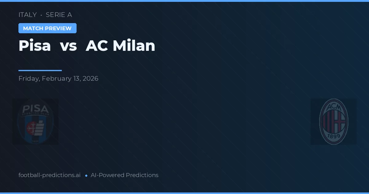 Pisa vs AC Milán — předpověď a náhled zápasu