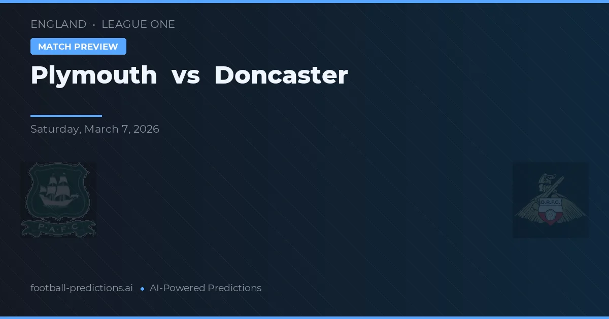 Plymouth vs Doncaster — předpověď a náhled zápasu
