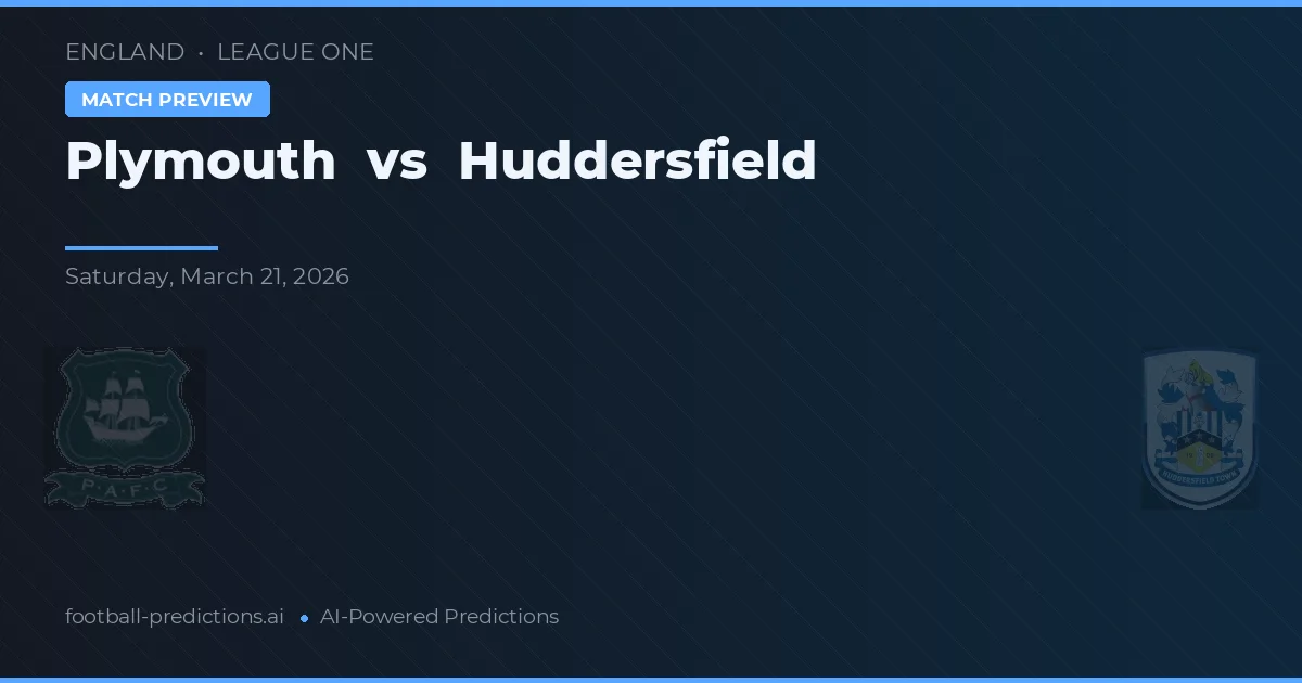 Plymouth vs Huddersfield — předpověď a náhled zápasu