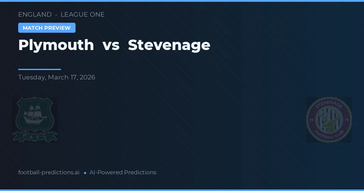Plymouth vs Stevenage — předpověď a náhled zápasu