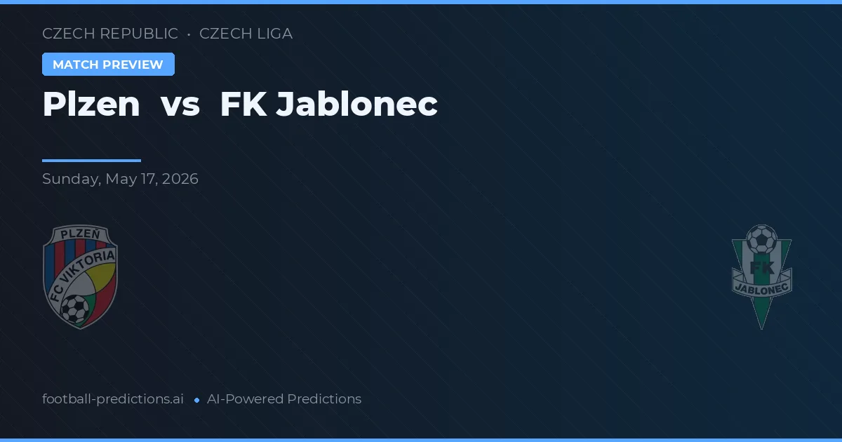 Plzeň vs Jablonec — předpověď a náhled zápasu