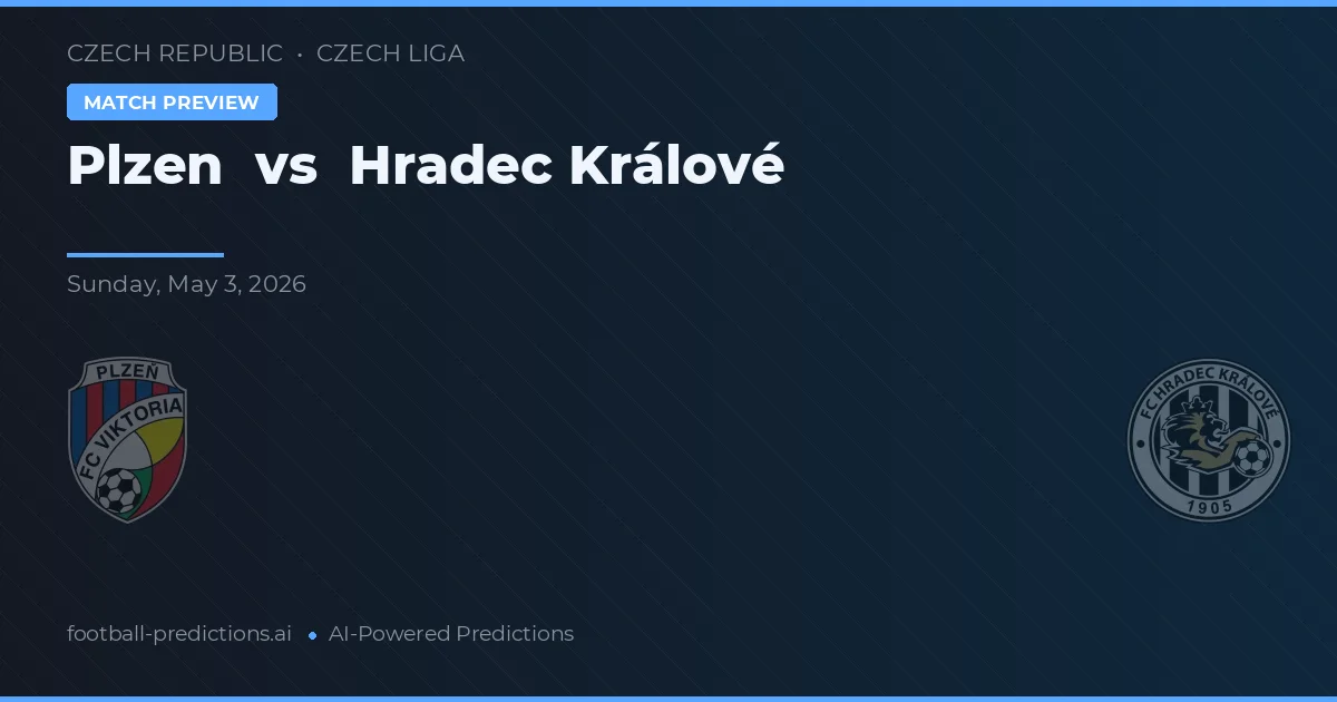 Plzeň vs Hradec Králové — předpověď a náhled zápasu