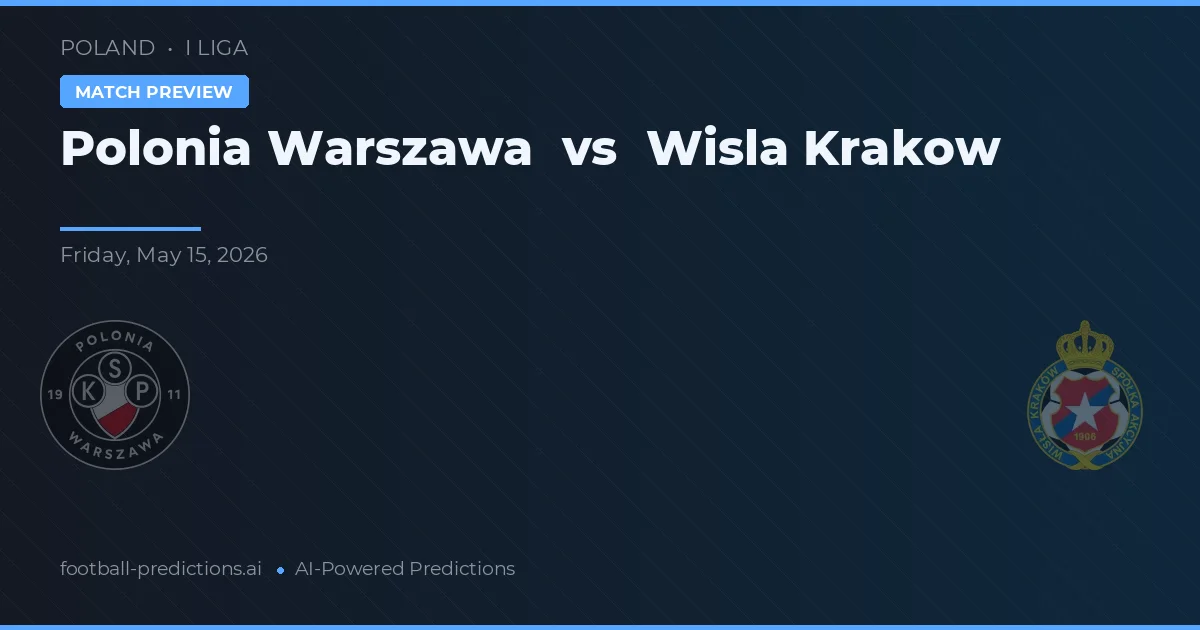 Polonia Varšava vs Wisła Kraków — předpověď a náhled zápasu