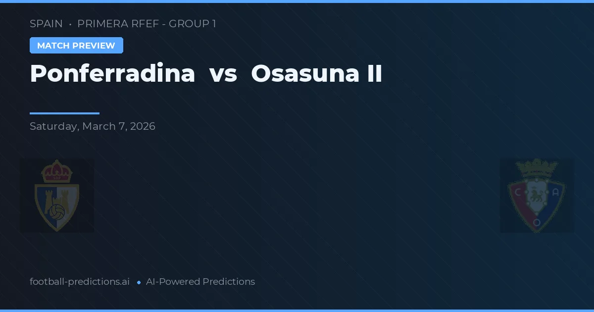 Ponferradina vs Burgos — předpověď a náhled zápasu