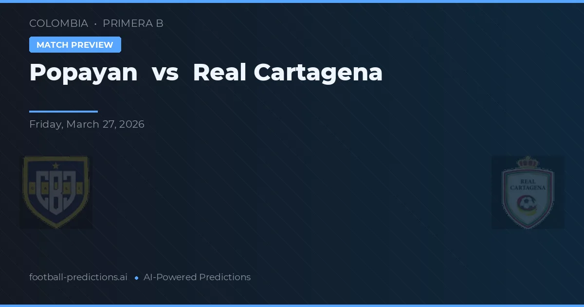 Popayán vs Real Cartagena — předpověď a náhled zápasu
