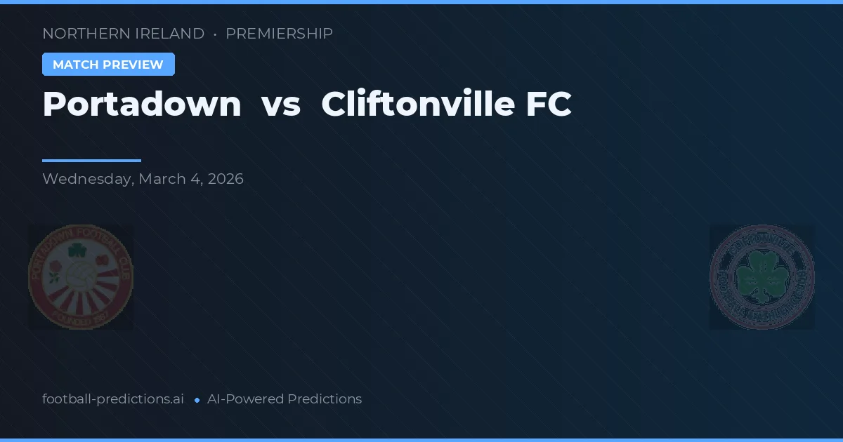 Portadown vs Cliftonville FC — předpověď a náhled zápasu