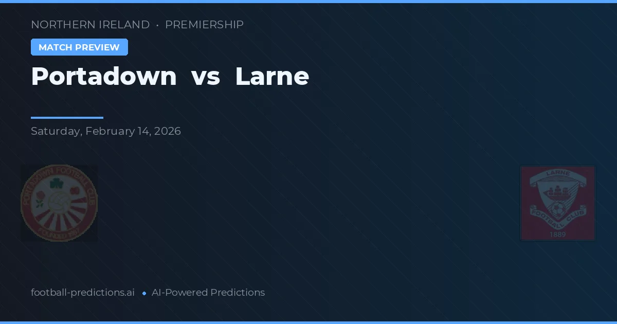 Portadown vs Larne — předpověď a náhled zápasu
