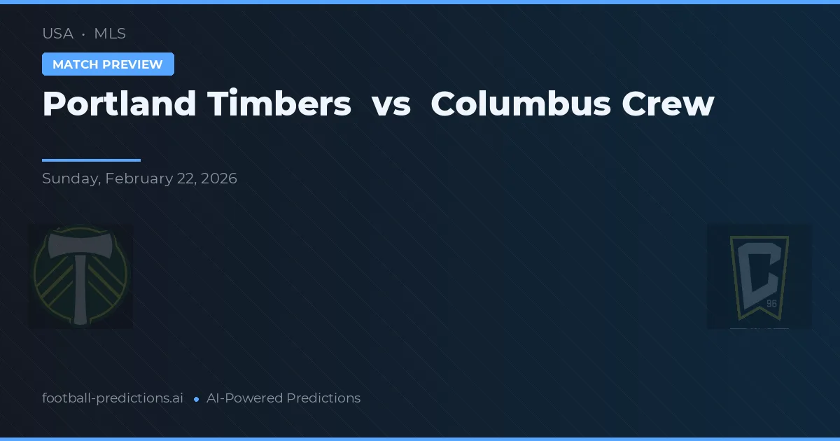 Portland Timbers vs Columbus Crew — předpověď a náhled zápasu