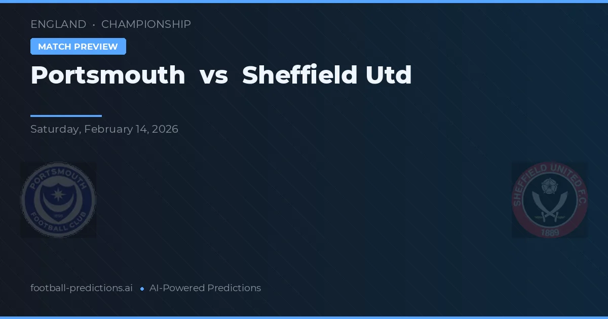 Portsmouth vs Sheffield Utd — předpověď a náhled zápasu