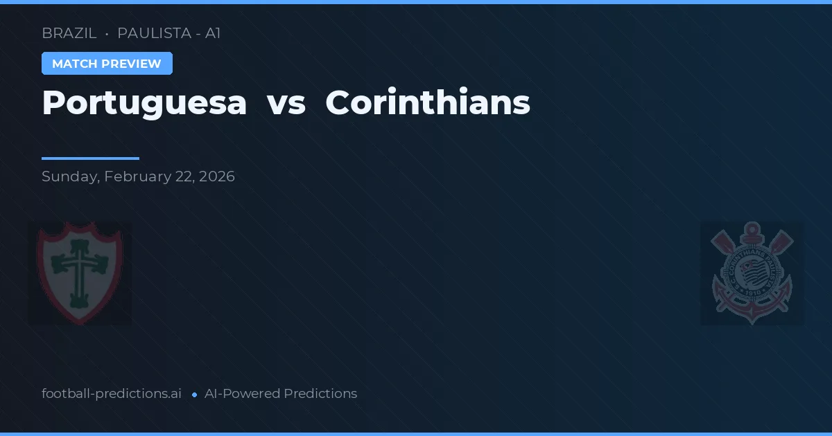 Portuguesa vs Corinthians — předpověď a náhled zápasu