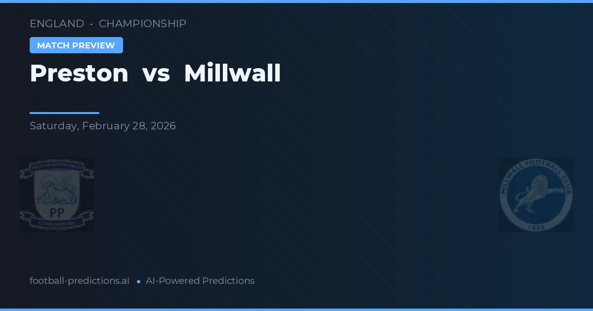 Preston vs Millwall — předpověď a náhled zápasu