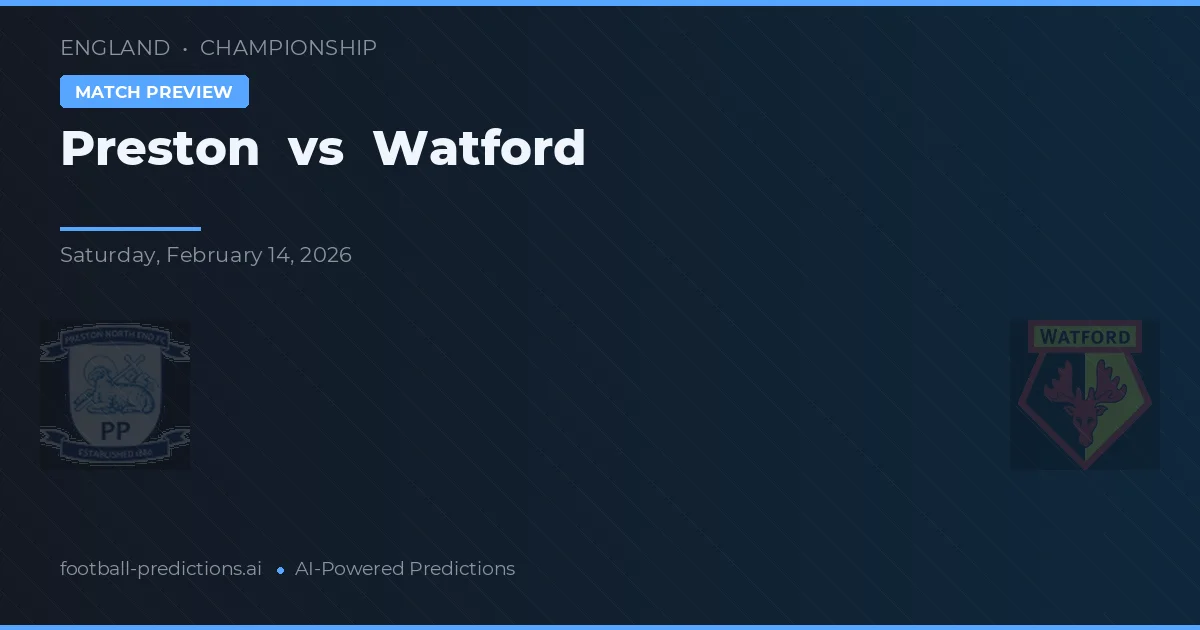 Preston vs Watford — předpověď a náhled zápasu