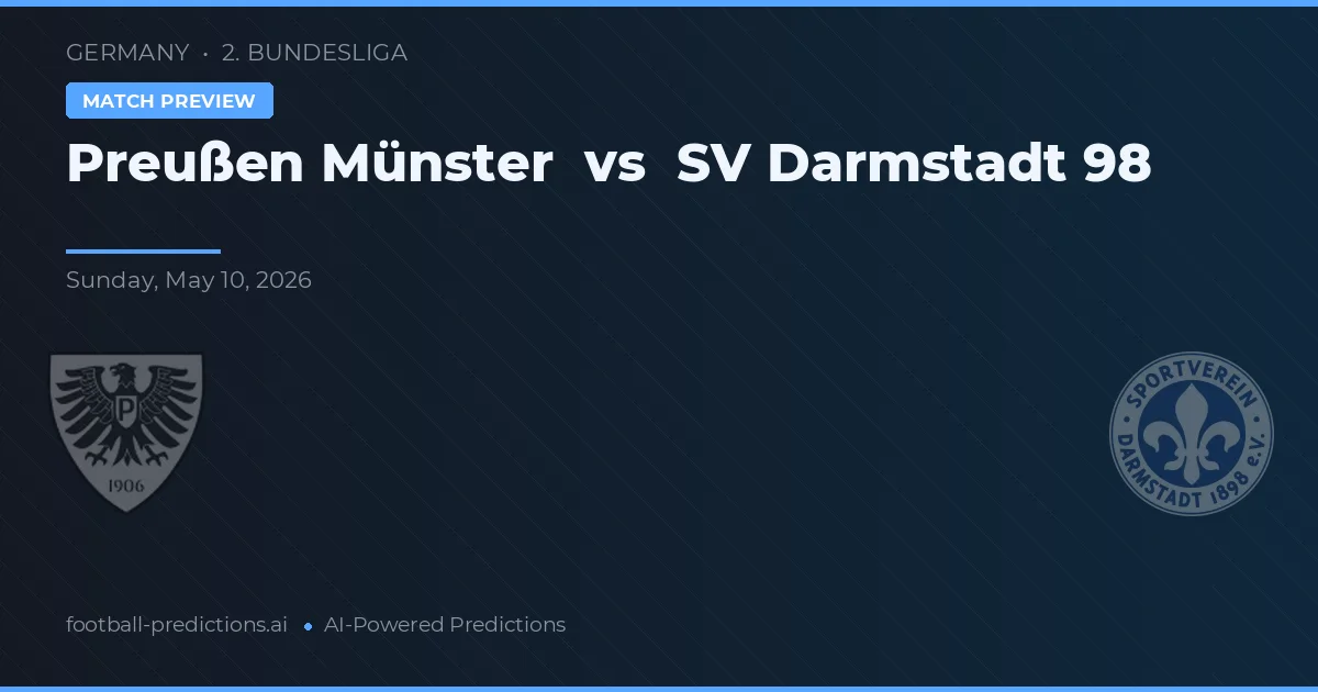 Preußen Münster vs Darmstadt 98 — předpověď a náhled zápasu