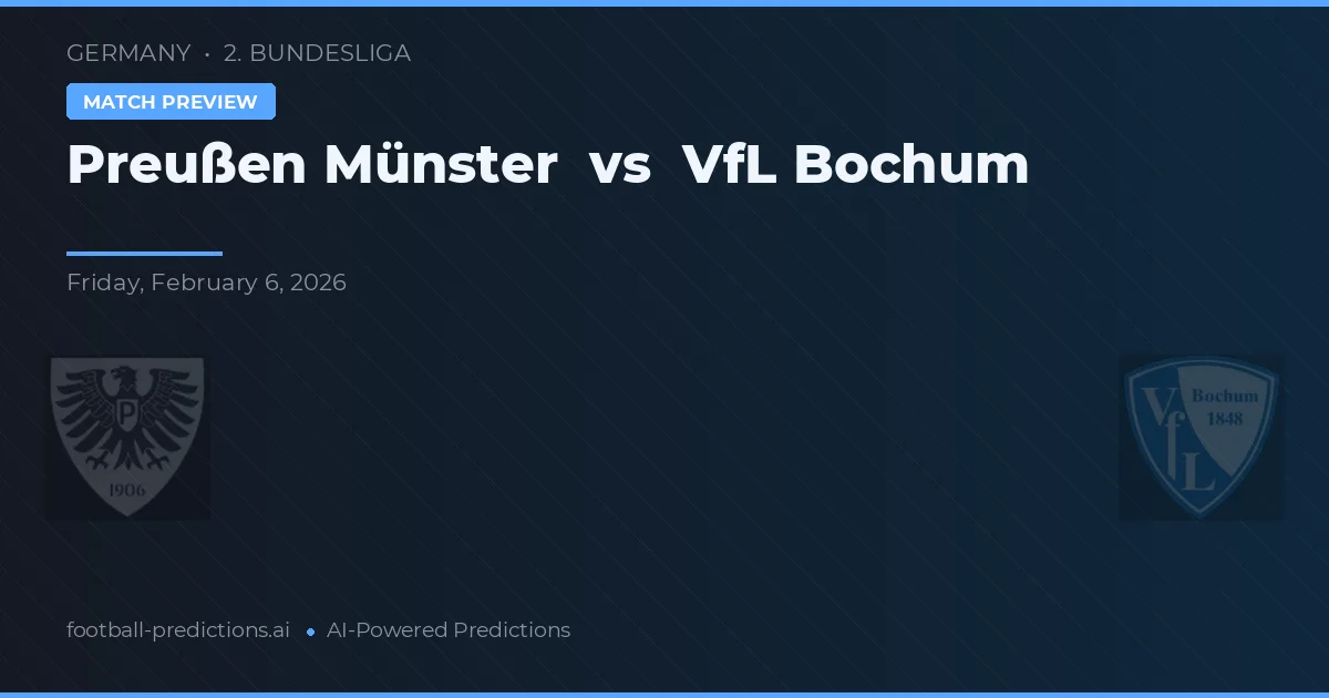 Preußen Münster vs VfL Bochum — předpověď a náhled zápasu
