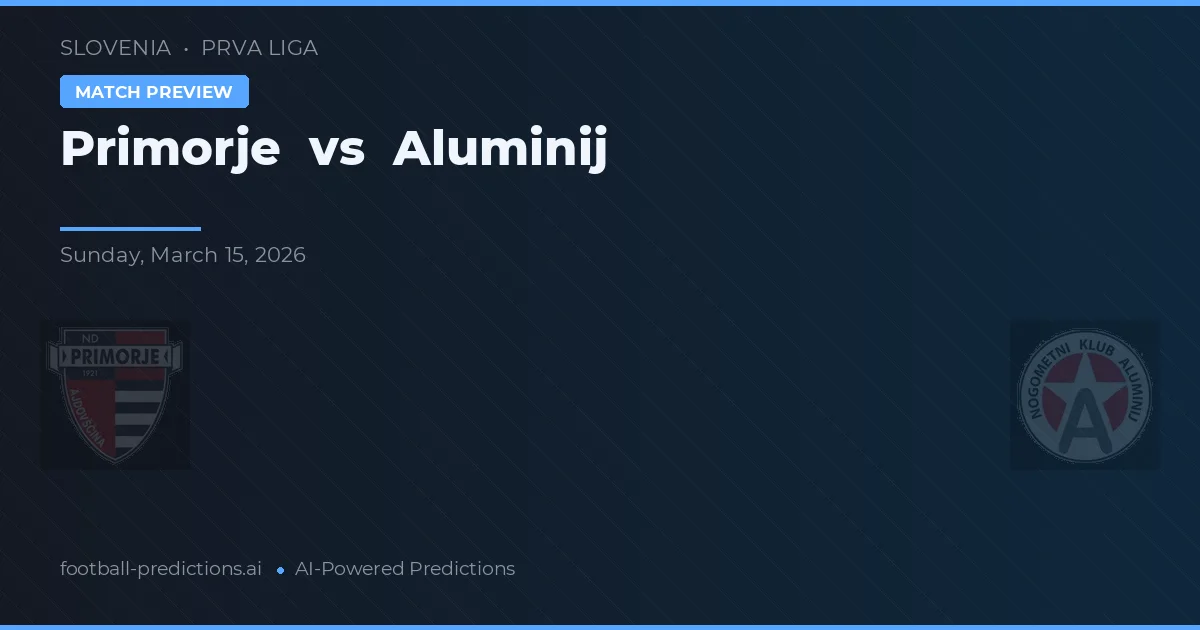 Primorje vs Aluminij — předpověď a náhled zápasu