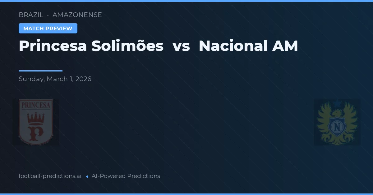 Princesa Solimões vs Nacional AM — předpověď a náhled zápasu