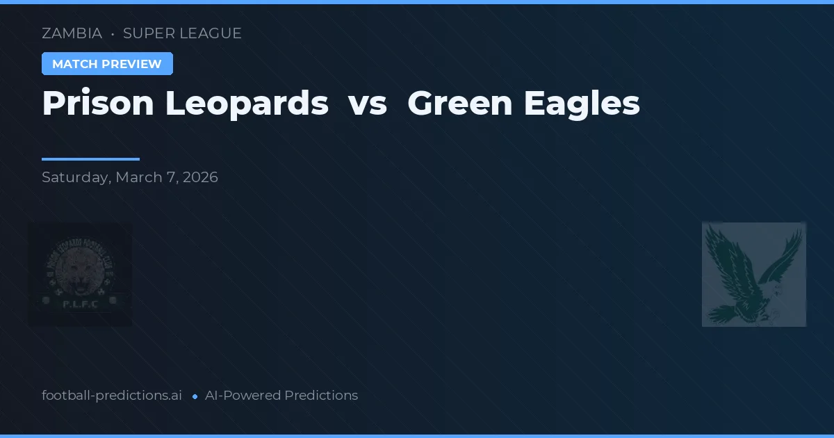 Prison Leopards vs Zelení orli — předpověď a náhled zápasu