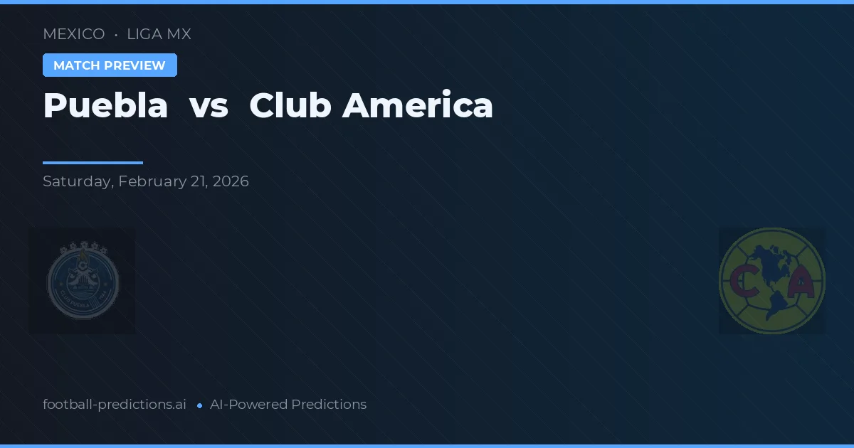 Puebla vs Club América — předpověď a náhled zápasu