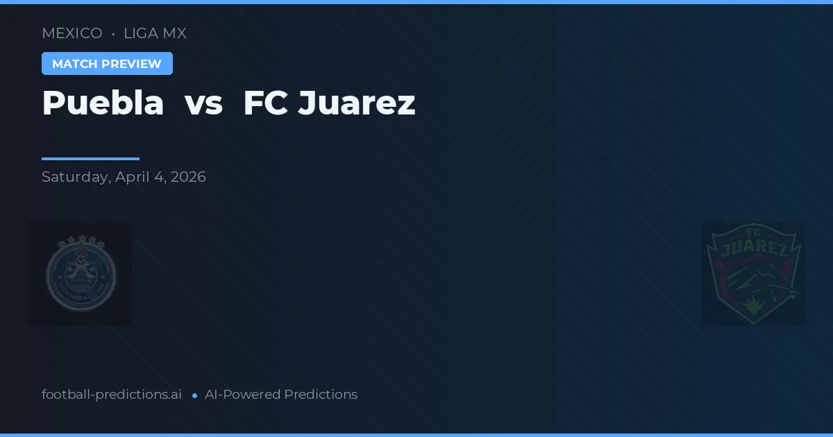 Puebla vs FC Juárez — předpověď a náhled zápasu