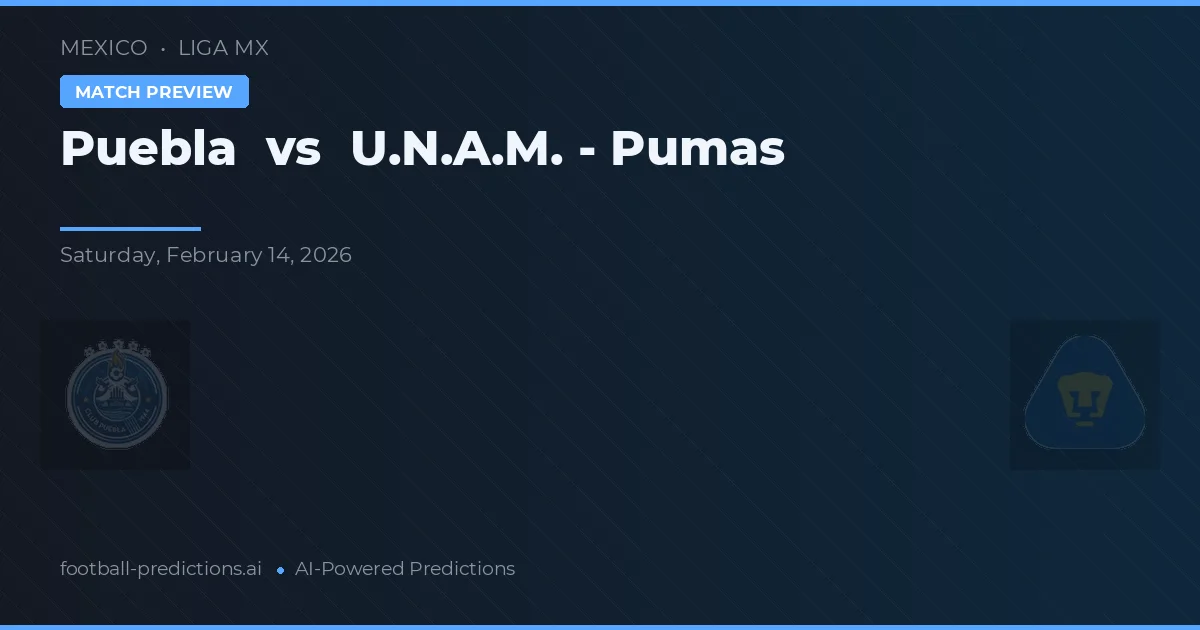 Puebla vs U.N.A.M. - Pumas — předpověď a náhled zápasu