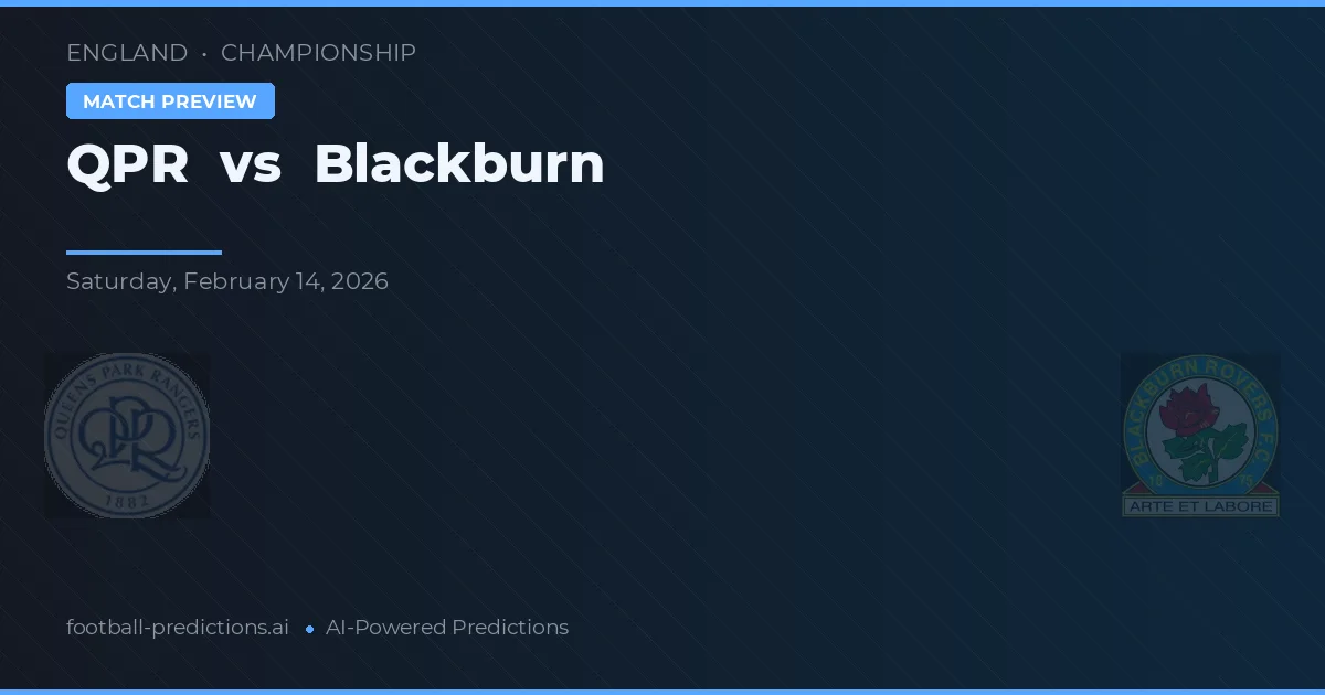 QPR vs Blackburn — předpověď a náhled zápasu