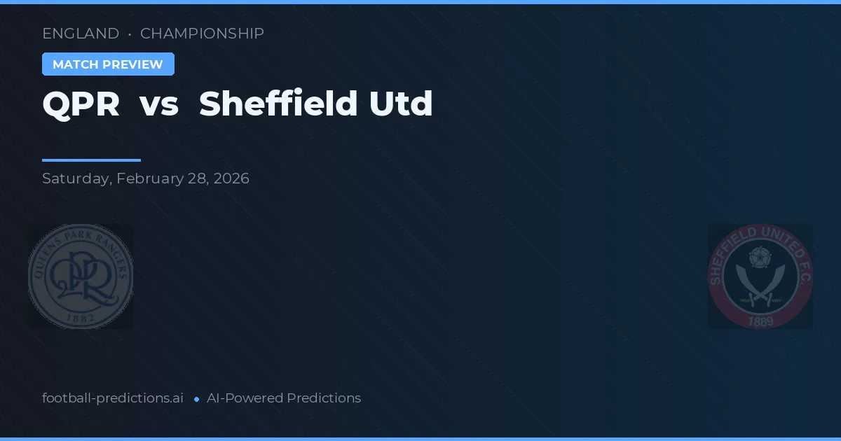 QPR vs Sheffield Utd — předpověď a náhled zápasu