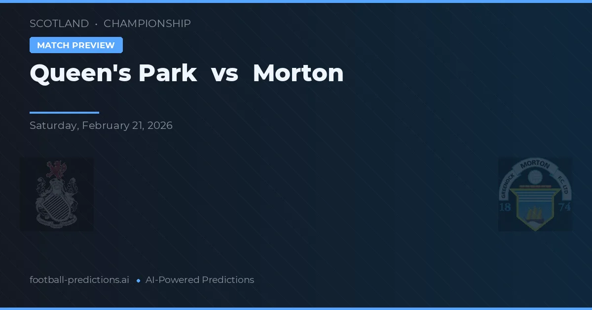 Queen's Park vs Morton — předpověď a náhled zápasu