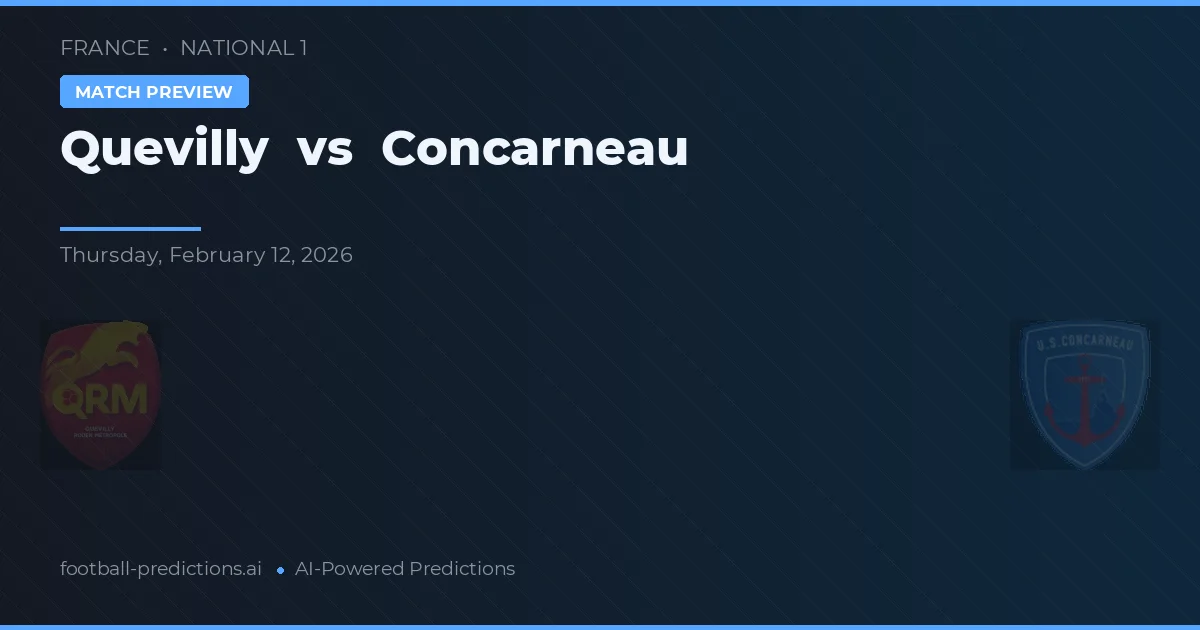 Quevilly vs Concarneau — předpověď a náhled zápasu