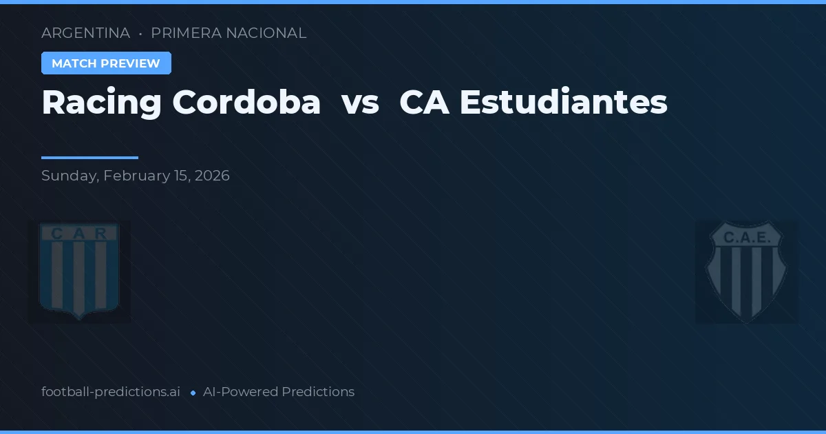 Racing Córdoba vs Estudiantes de La Plata — předpověď a náhled zápasu