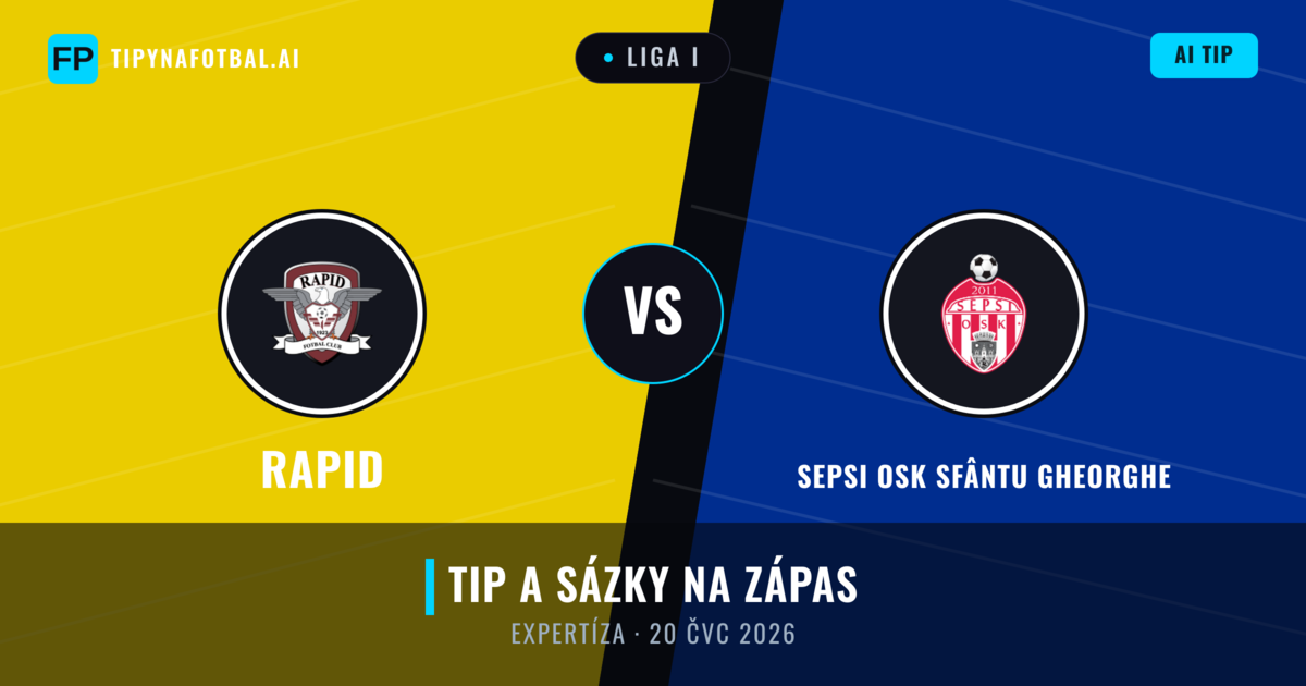 Rapid vs Sepsi OSK Sfântu Gheorghe — předpověď a náhled zápasu