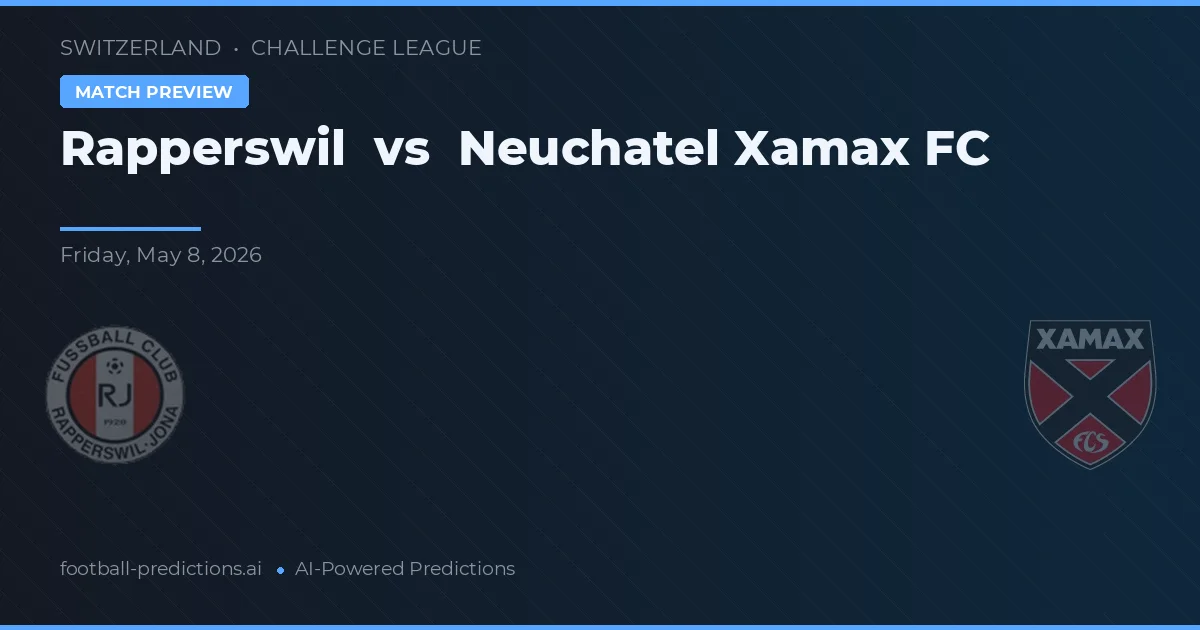 Rapperswil vs Neuchâtel Xamax — předpověď a náhled zápasu