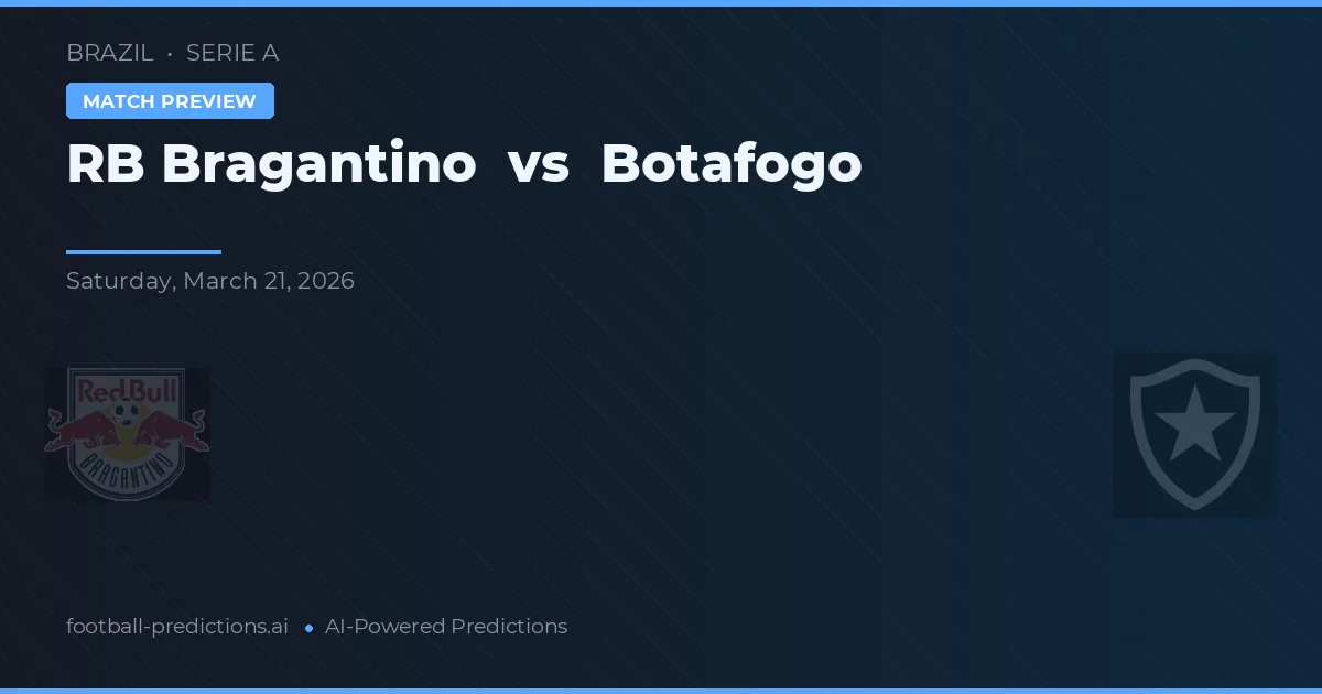 RB Bragantino vs Botafogo — předpověď a náhled zápasu
