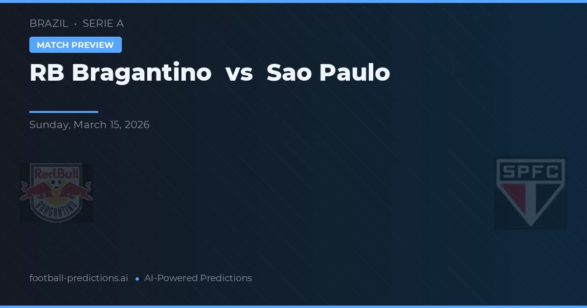 RB Bragantino vs São Paulo — předpověď a náhled zápasu
