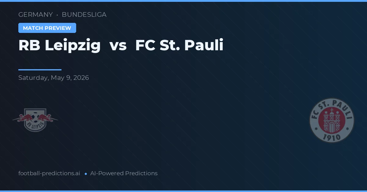 RB Lipsko vs FC St. Pauli — předpověď a náhled zápasu