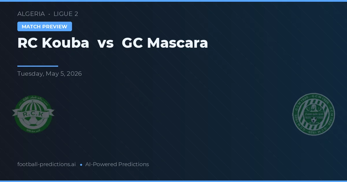 RC Kouba vs GC Mascara — předpověď a náhled zápasu