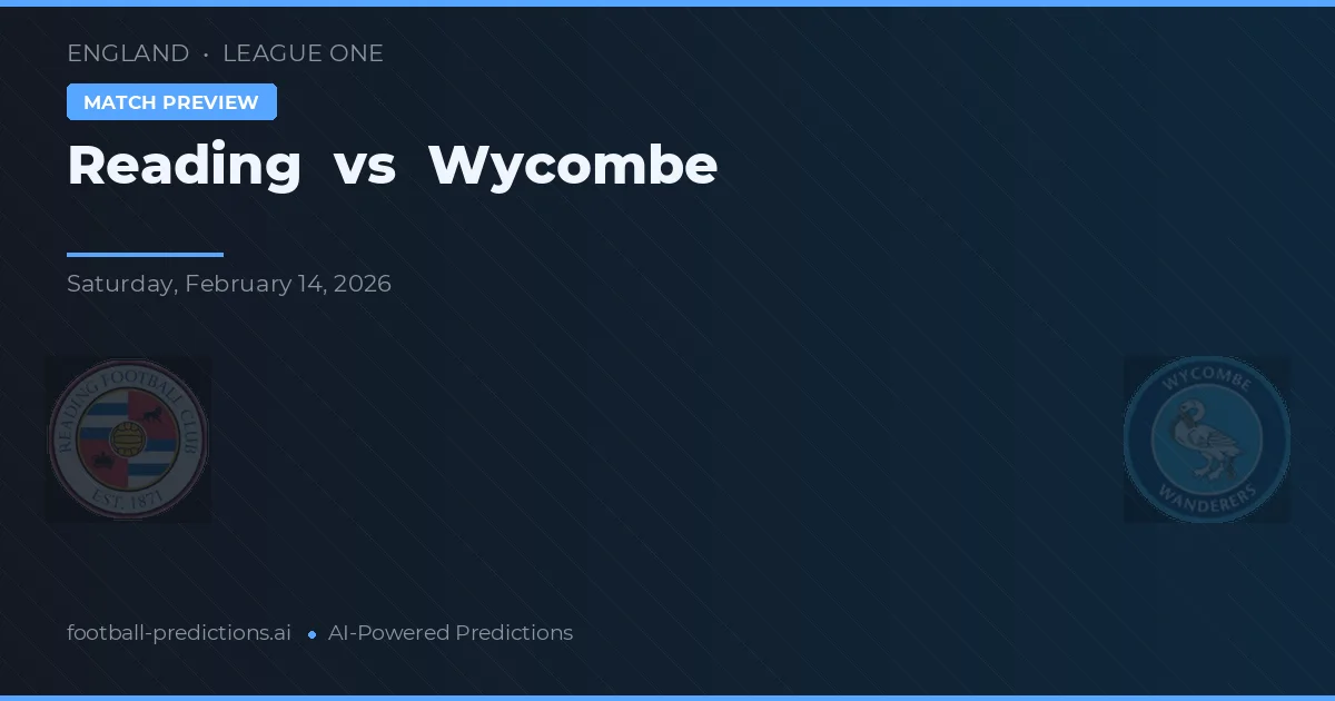 Reading vs Wycombe — předpověď a náhled zápasu