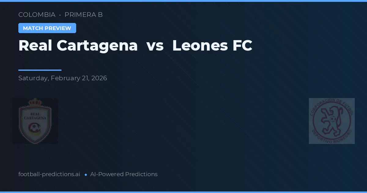 Real Cartagena vs Leones FC — předpověď a náhled zápasu