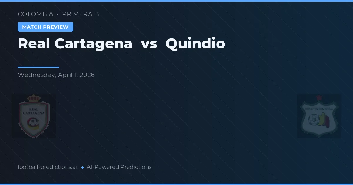 Real Cartagena vs Quindío — předpověď a náhled zápasu
