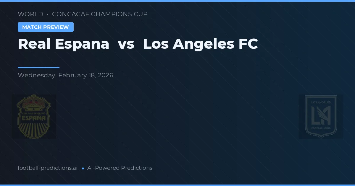 Real Espana vs Los Angeles FC — předpověď a náhled zápasu