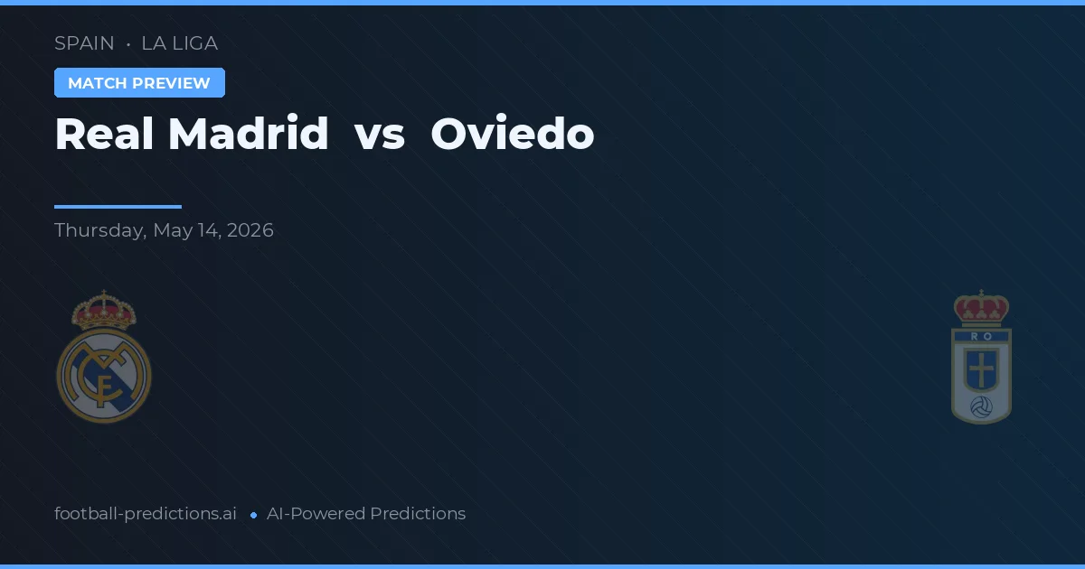 Real Madrid vs Oviedo — předpověď a náhled zápasu