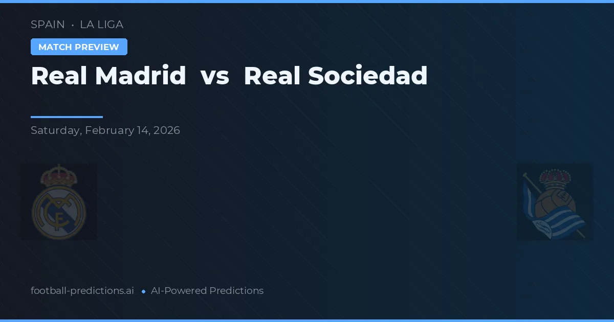Real Madrid vs Real Sociedad — předpověď a náhled zápasu