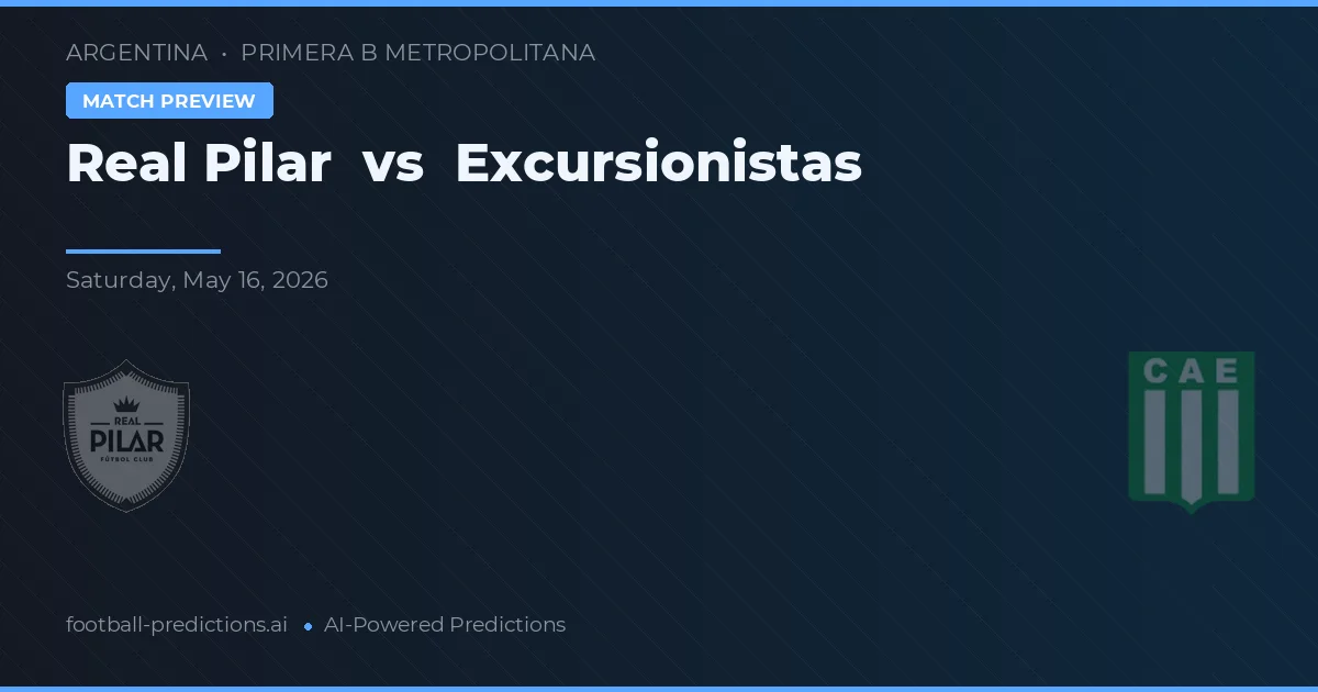 Real Pilar vs Excursionistas — předpověď a náhled zápasu