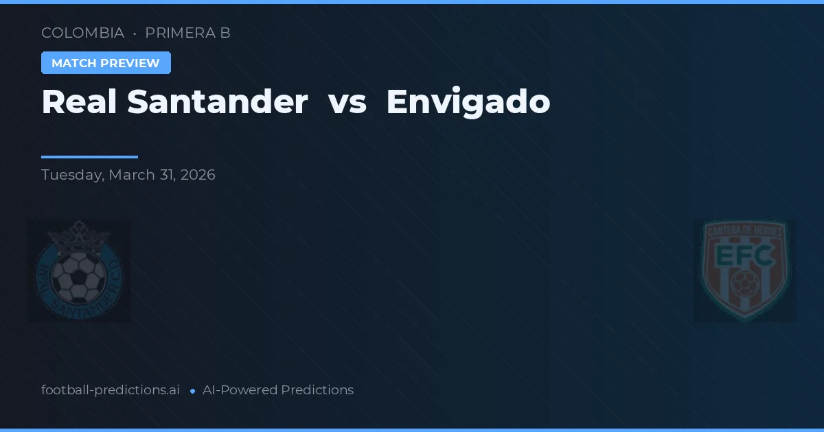 Real Santander vs Envigado — předpověď a náhled zápasu