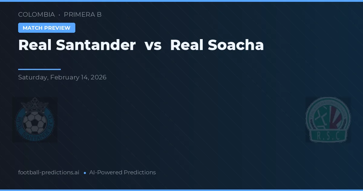 Real Santander vs Real Soacha — předpověď a náhled zápasu